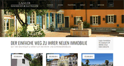 Desktop Screenshot of immobilien-lagler.de